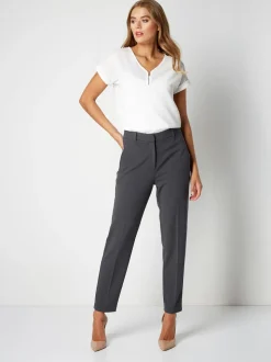Gris - Roman Originals Coupe droite Pantalons de travail
