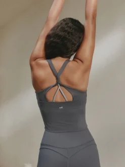 Gris - soi-même. Leggings évasés taille haute