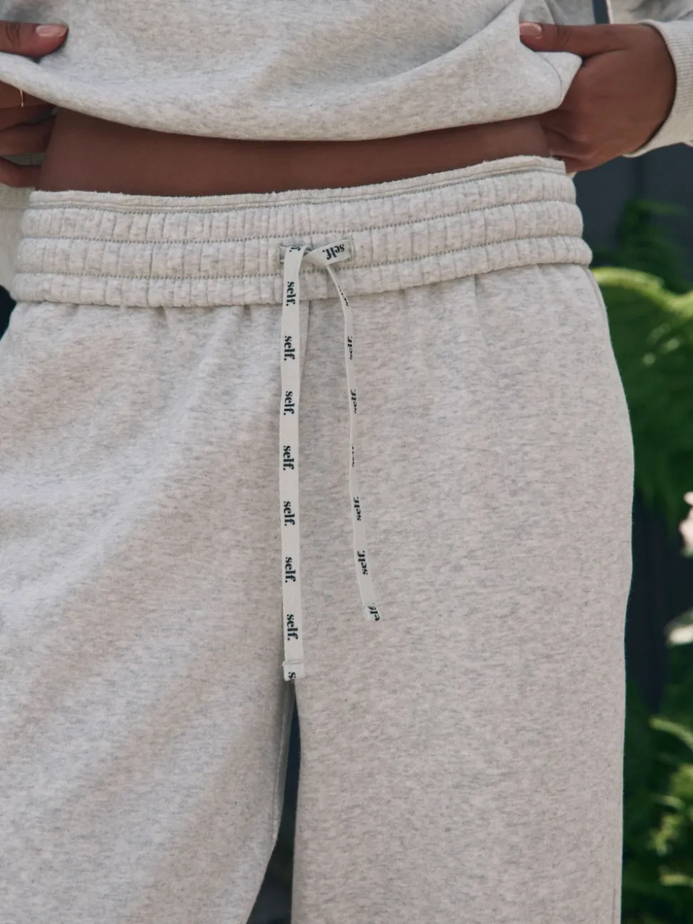 Gris - soi-même. Pantalon de jogging coupe large