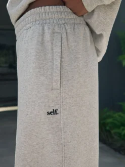 Gris - soi-même. Pantalon de jogging coupe large