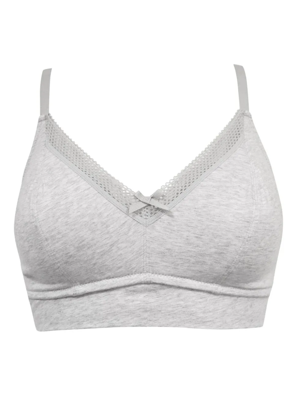 Gris - Soutien-gorge Pour Moi Love to Lounge en coton sans armatures
