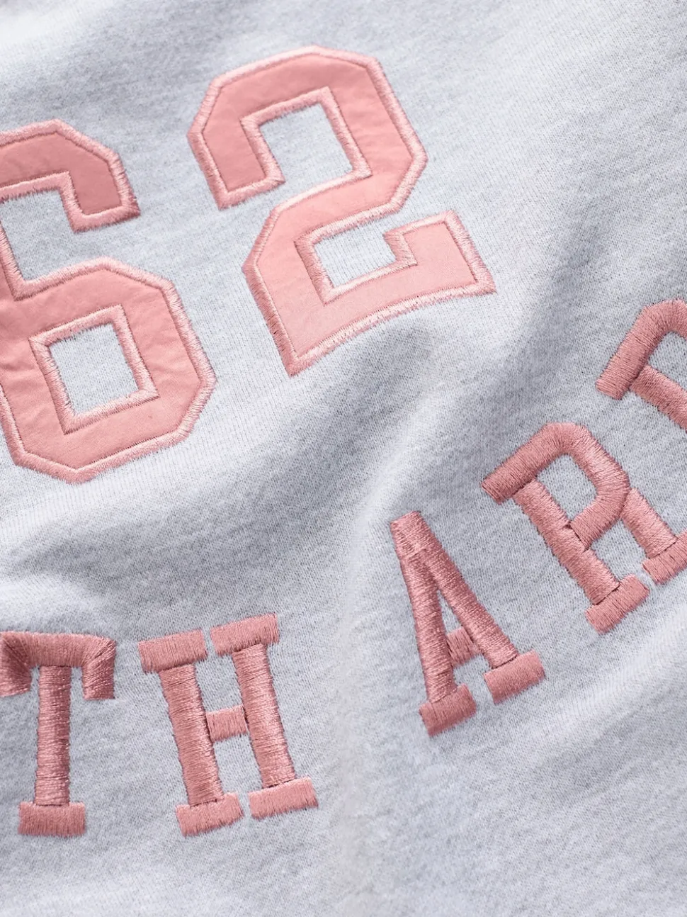 Gris - Sweat-shirt à col rond à manches longues en satin appliqué 'Le Marais' City