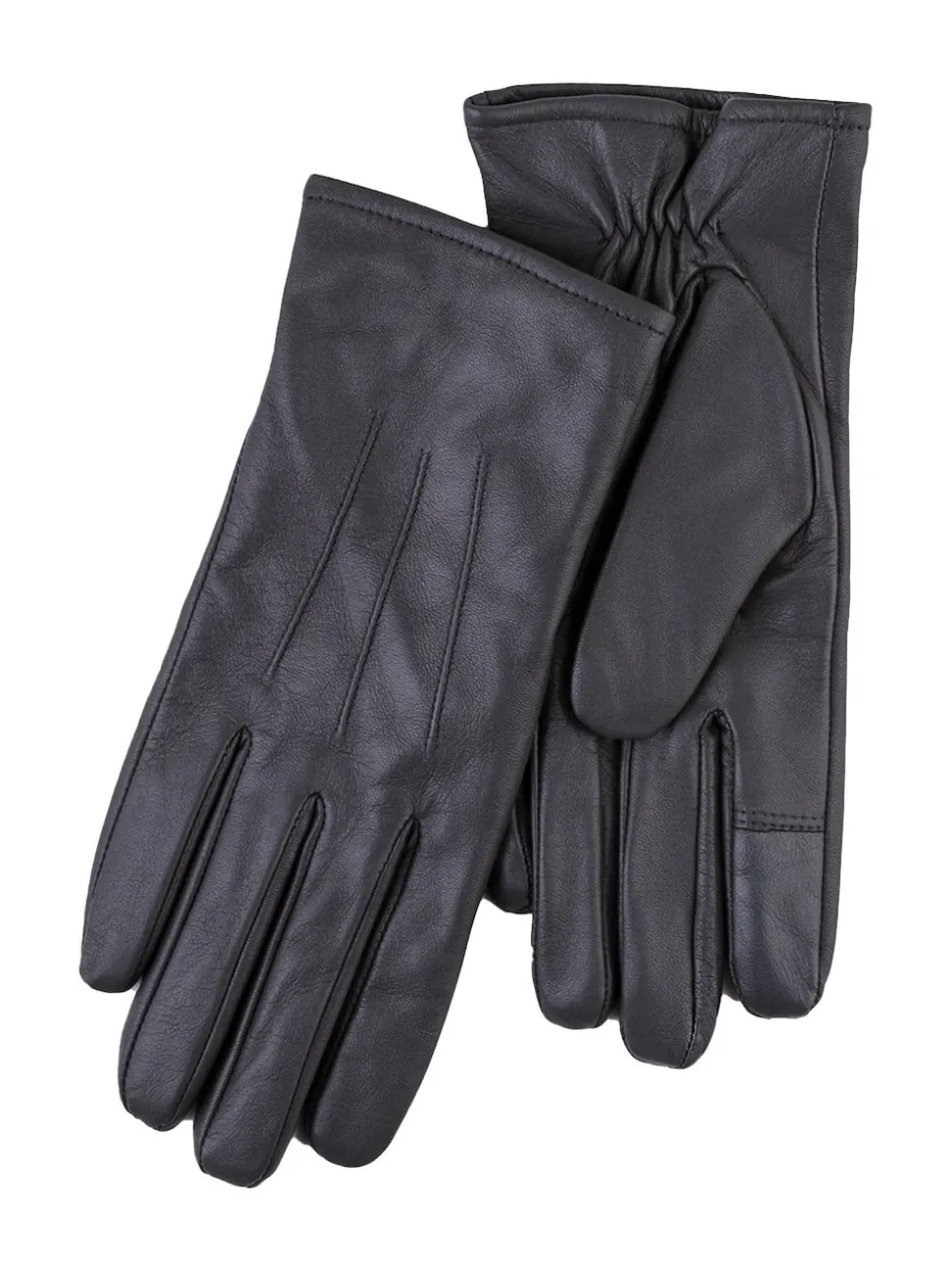 Gris - Totes 3 Gants d’hiver Point Smartouch en cuir