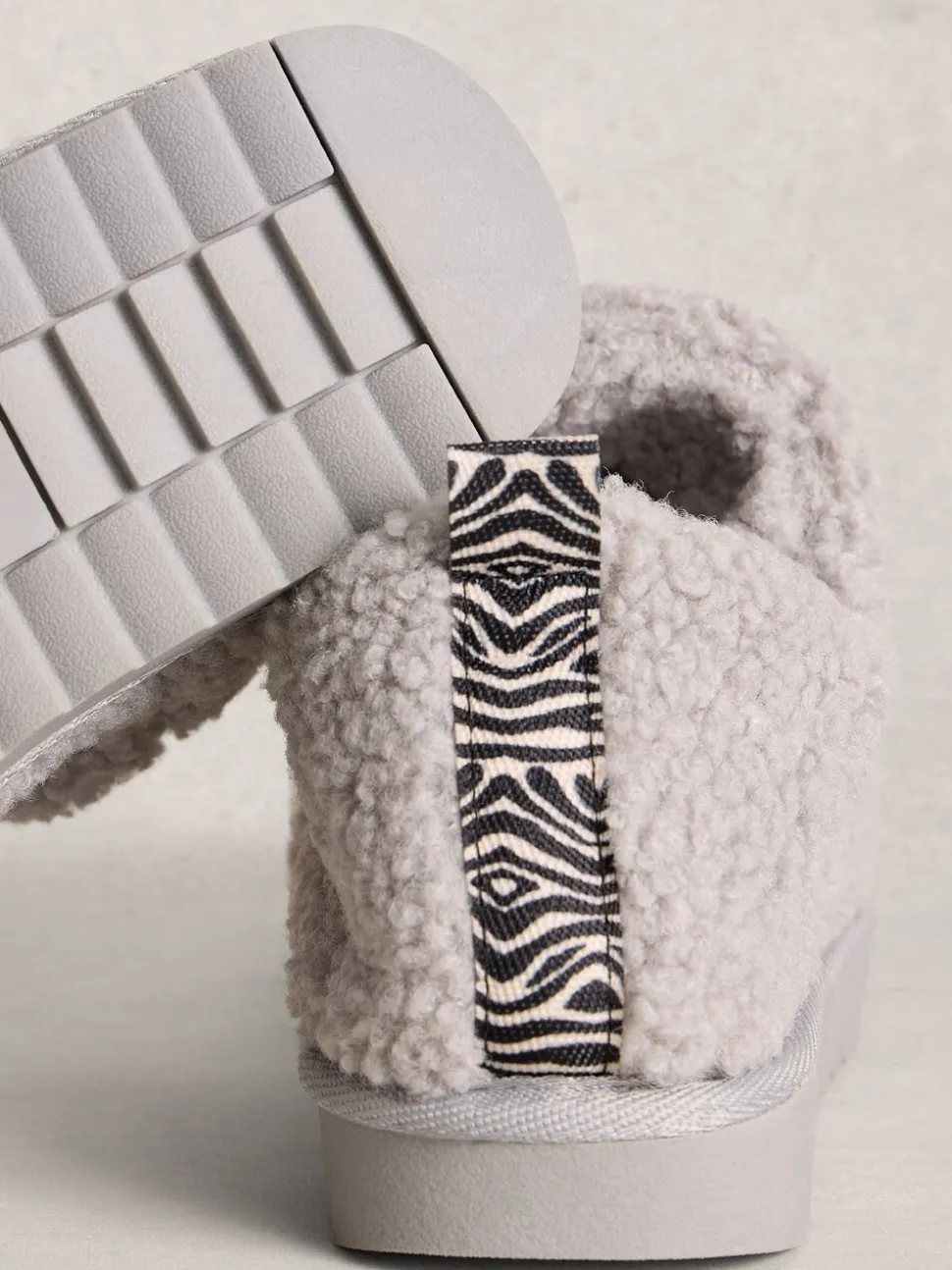 Gris - White Stuff Borg Chausson chaussons