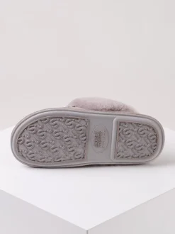 Gris clair - Chaussons Just Sheepskin Duchess femme en peau de mouton