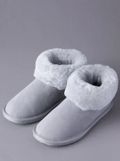 Gris clair - Lakeland Leather Ladies Sheepskin Boots Slippers (Bottes en peau de mouton pour dames)