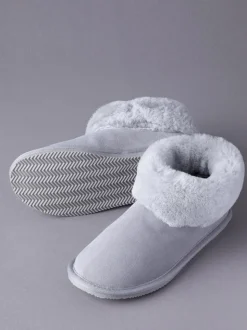 Gris clair - Lakeland Leather Ladies Sheepskin Boots Slippers (Bottes en peau de mouton pour dames)