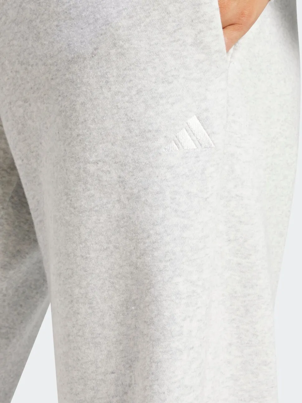 Gris clair - Survêtement adidas Essentials Small Logo Feel Cosy à ourlet ouvert
