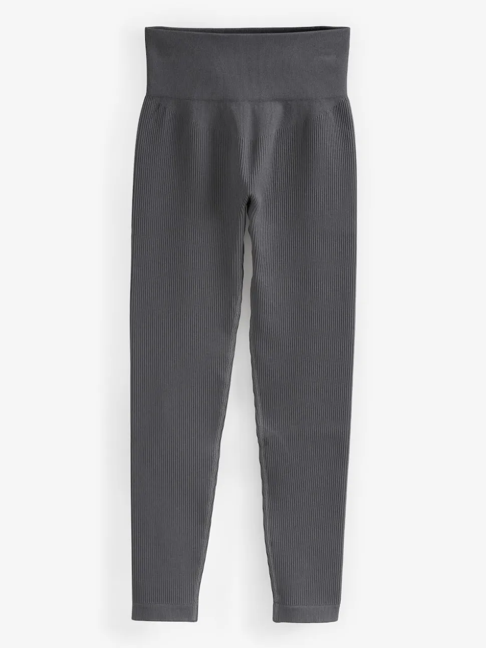 Gris d'ardoise - Côtelé sans couture Taille haute Leggings