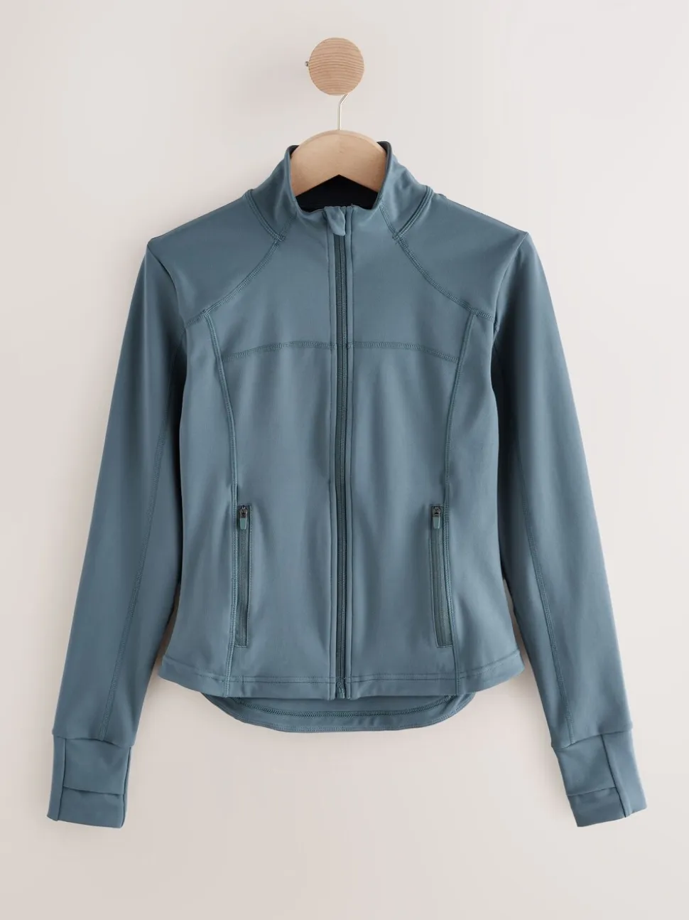 Gris d'ardoise - Veste de yoga Active Sports zippée