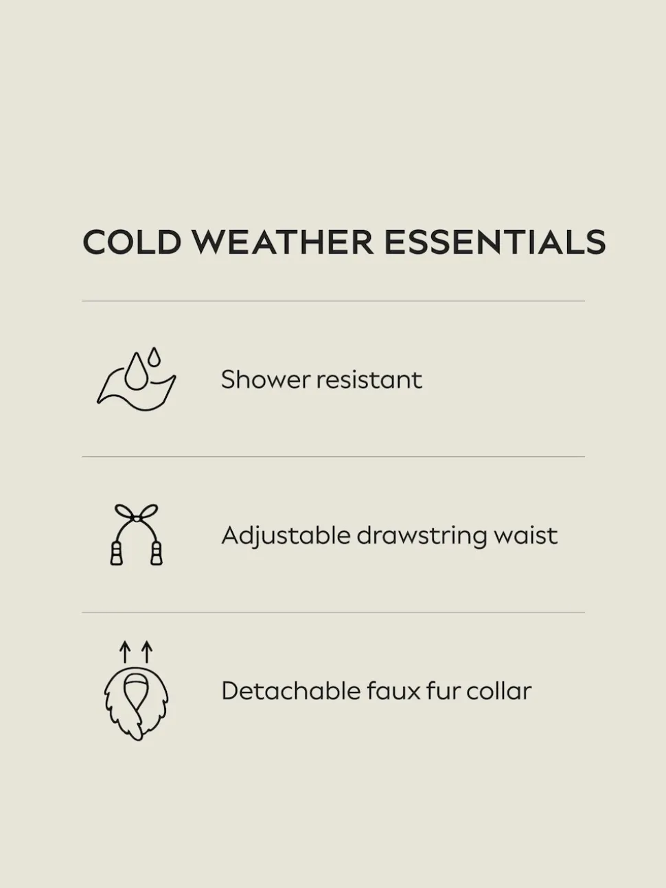 Gris de charbon de bois - Parka haut de gamme avec col en fausse fourrure