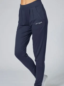 Gris de charbon de bois - Pantalon de jogging Pineapple Viscose décontracté en jersey