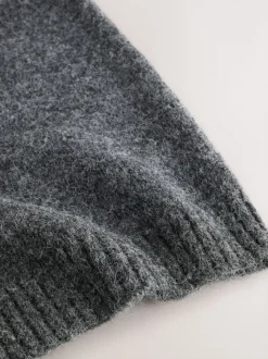 Gris de charbon de bois - Bonnet en maille
