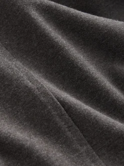 Gris de charbon de bois - Joggings à jambe large en jersey