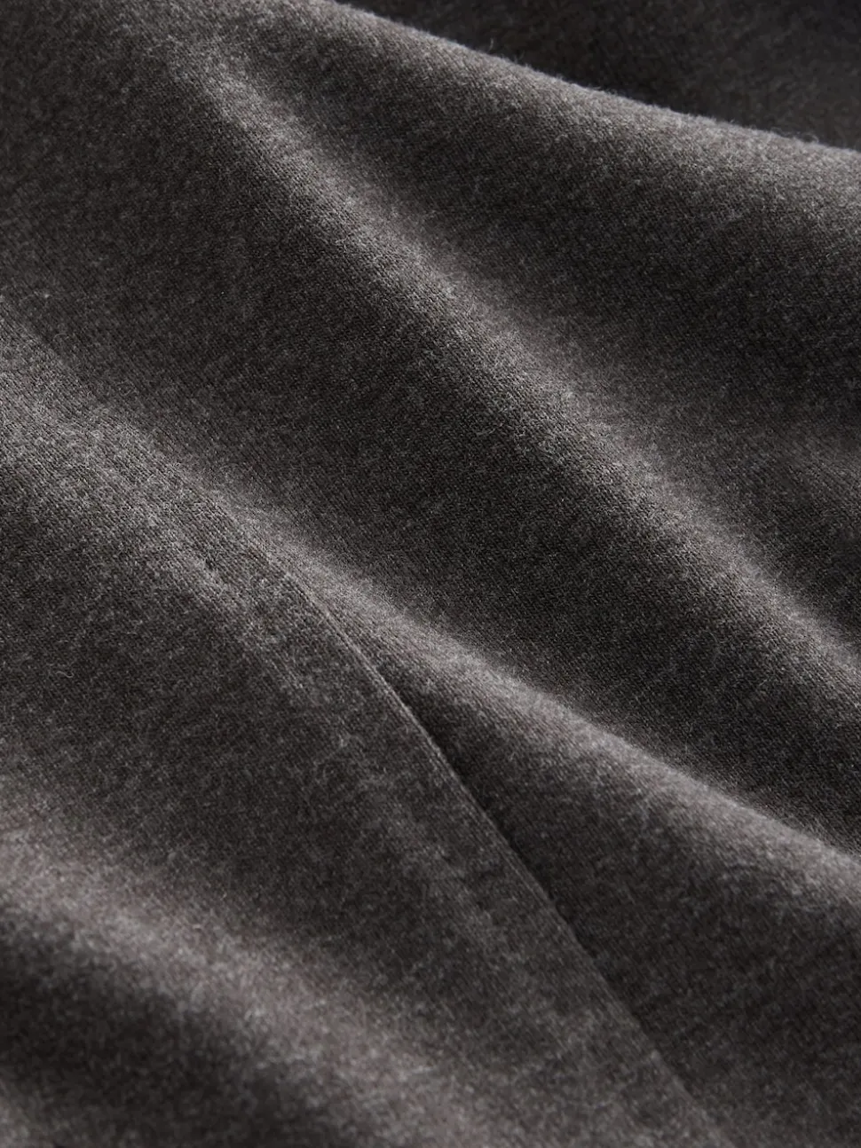 Gris de charbon de bois - Joggings à jambe large en jersey