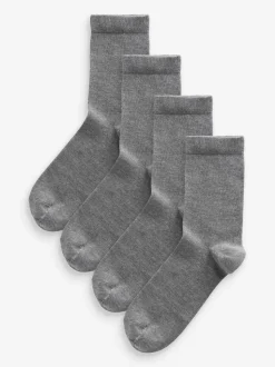 Gris foncé - Paquet de chaussettes de cheville en modal 4