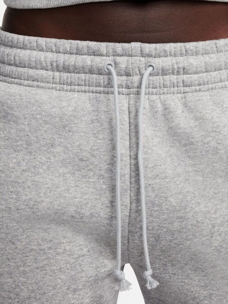 Gris foncé chiné - Jogging Nike Phoenix en polaire taille mi-haute