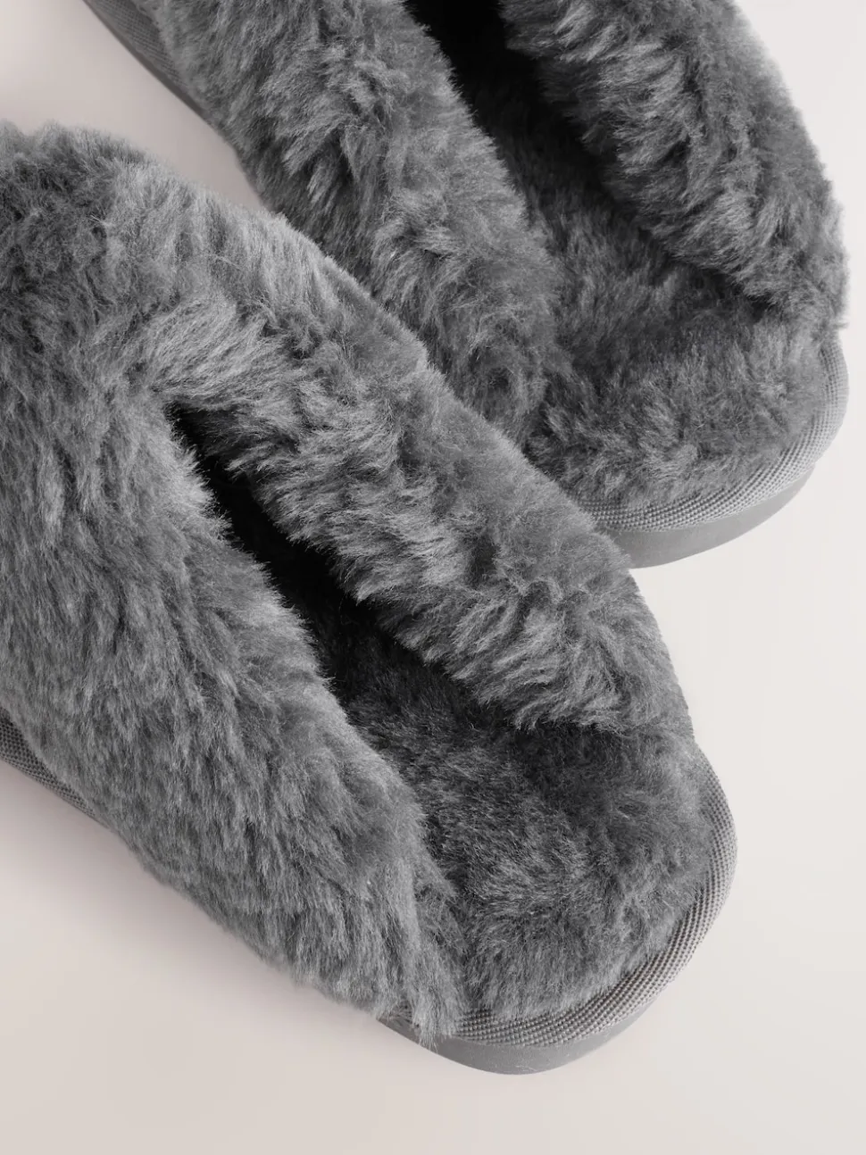 Gris Hamish - Suede Mule Pantoufles