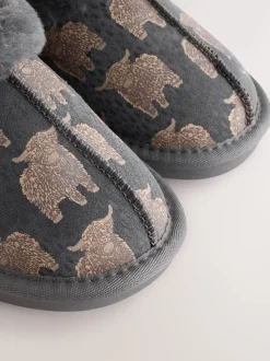 Gris Hamish - Suede Mule Pantoufles