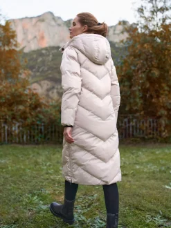 Gris taupe - Seraphine Long 3-en-1 Doudoune de Grossesse et de portage