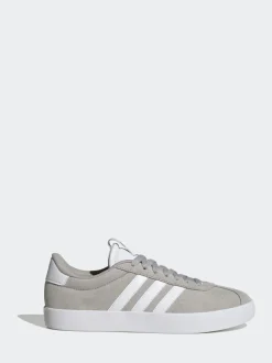 Gris/Blanc - Adidas VL Court 3.0 Formateurs