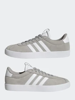Gris/Blanc - Adidas VL Court 3.0 Formateurs