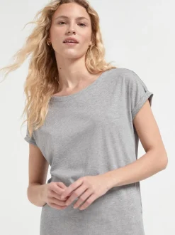 Gris/Blanc/Noir/Bleu marine/Vert kaki - Lot de 5 T-shirts à mancherons