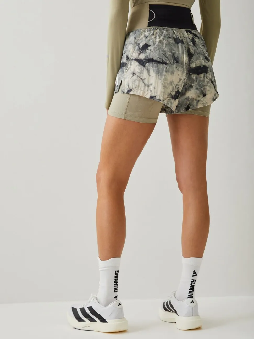 Gris/Noir - adidas Adi365 Spray Dye 2en1 Shorts