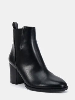 Ground noires - Novo Bottes Chelsea à talon carré Jessie Coupe large