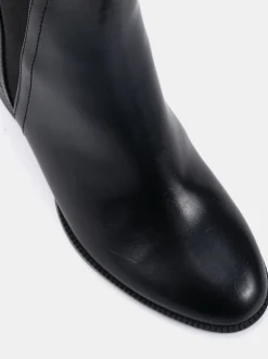 Ground noires - Novo Bottes Chelsea à talon carré Jessie Coupe large