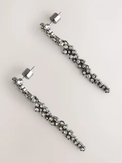 Gunmetal - Pendants d'oreilles en grappe