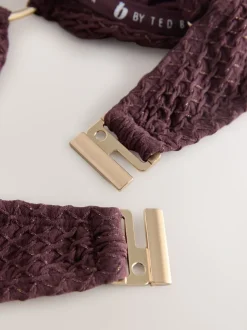 Haut de bikini B by Ted Baker non rembourré à armatures marron chocolat en lurex