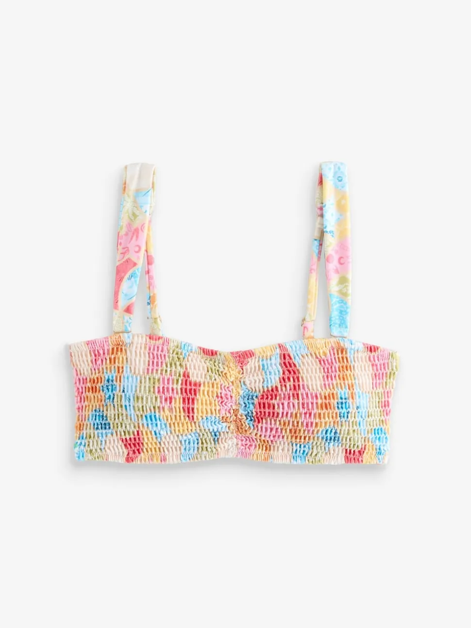 Haut de bikini Never Fully Dressed brillant froncé