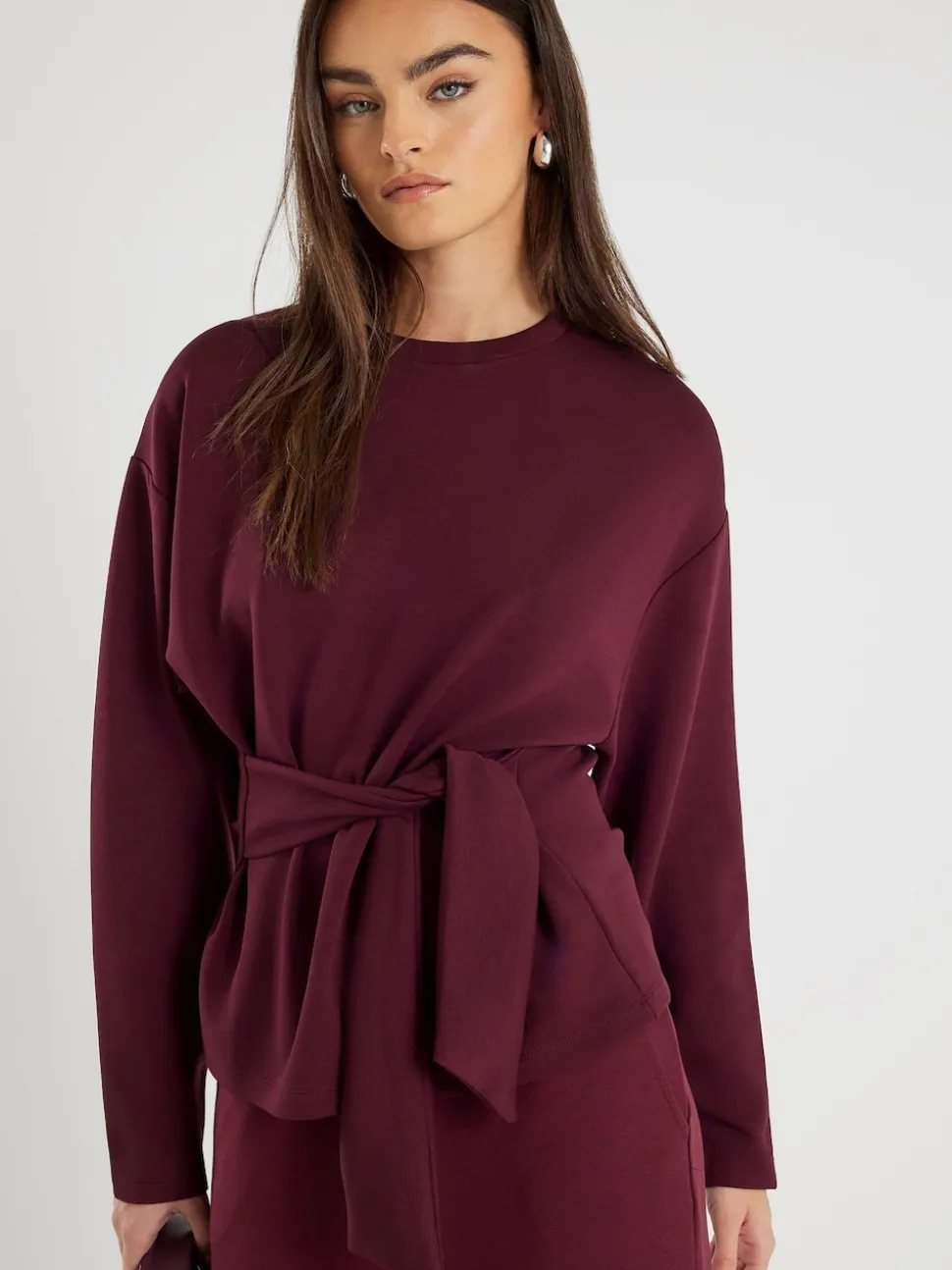 Haut haut de gamme River Island à cravate sur le devant
