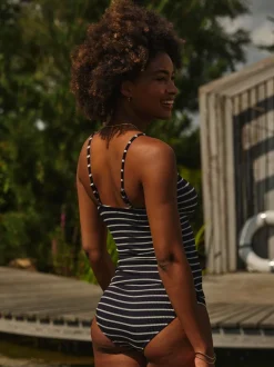 Haut tankini FatFace texturé à rayures bretonnes