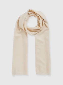 Hors blanc - Écharpe légère en laine et cachemire Reiss Heidi