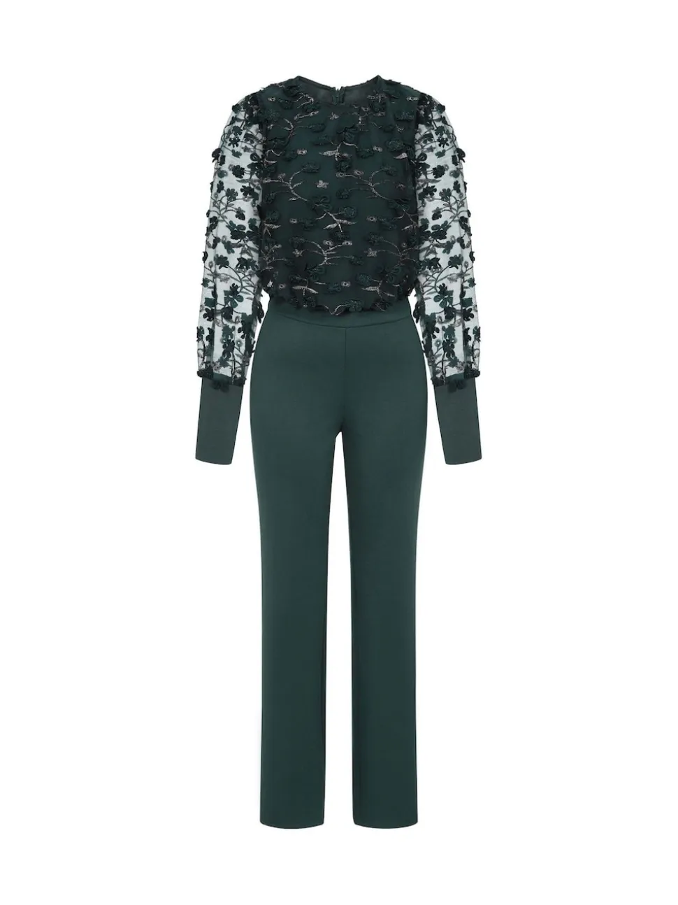 Hot Squash combinaison verte en ponte avec manches blouson
