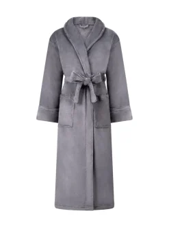 Hunkemoller Peignoir gris en polaire douce