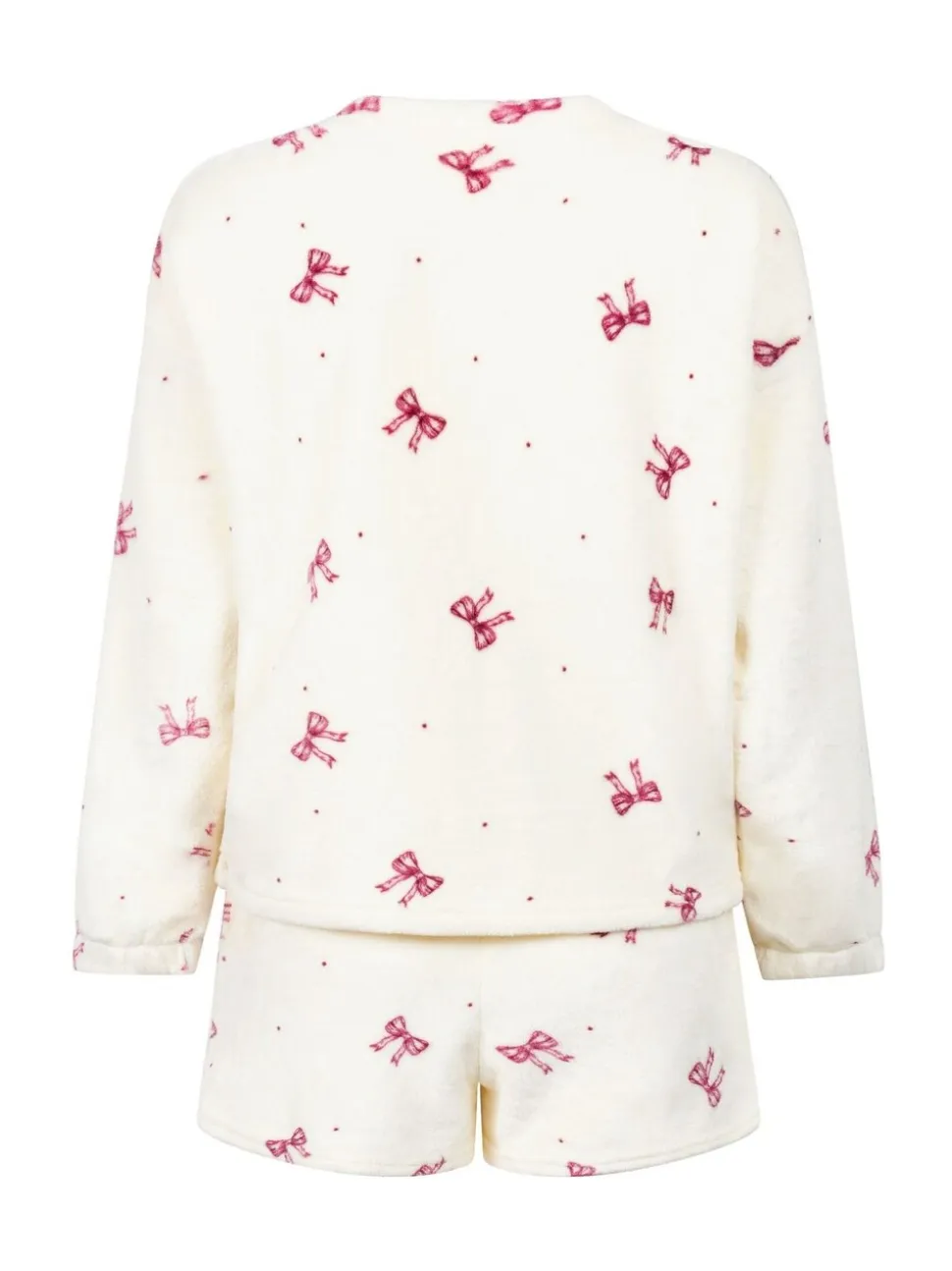 Hunkemoller pyjama blanc en polaire en flanelle
