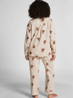 Hunkemoller Vestes grises en sergé de flanelle ours