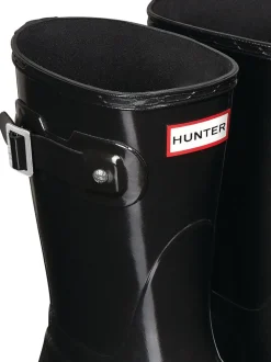 Hunter Womens Original Short Gloss Noir Wellies