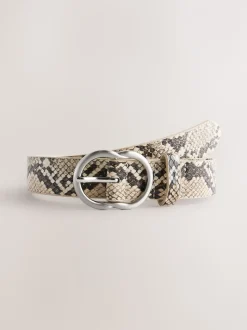 Impression de serpent - Ceinture régulière en PU