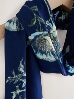 Impression florale marine - Écharpe légère Imprimé Kew Collection