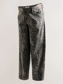 Imprimé animal - Jean de grossesse Barrel Denim