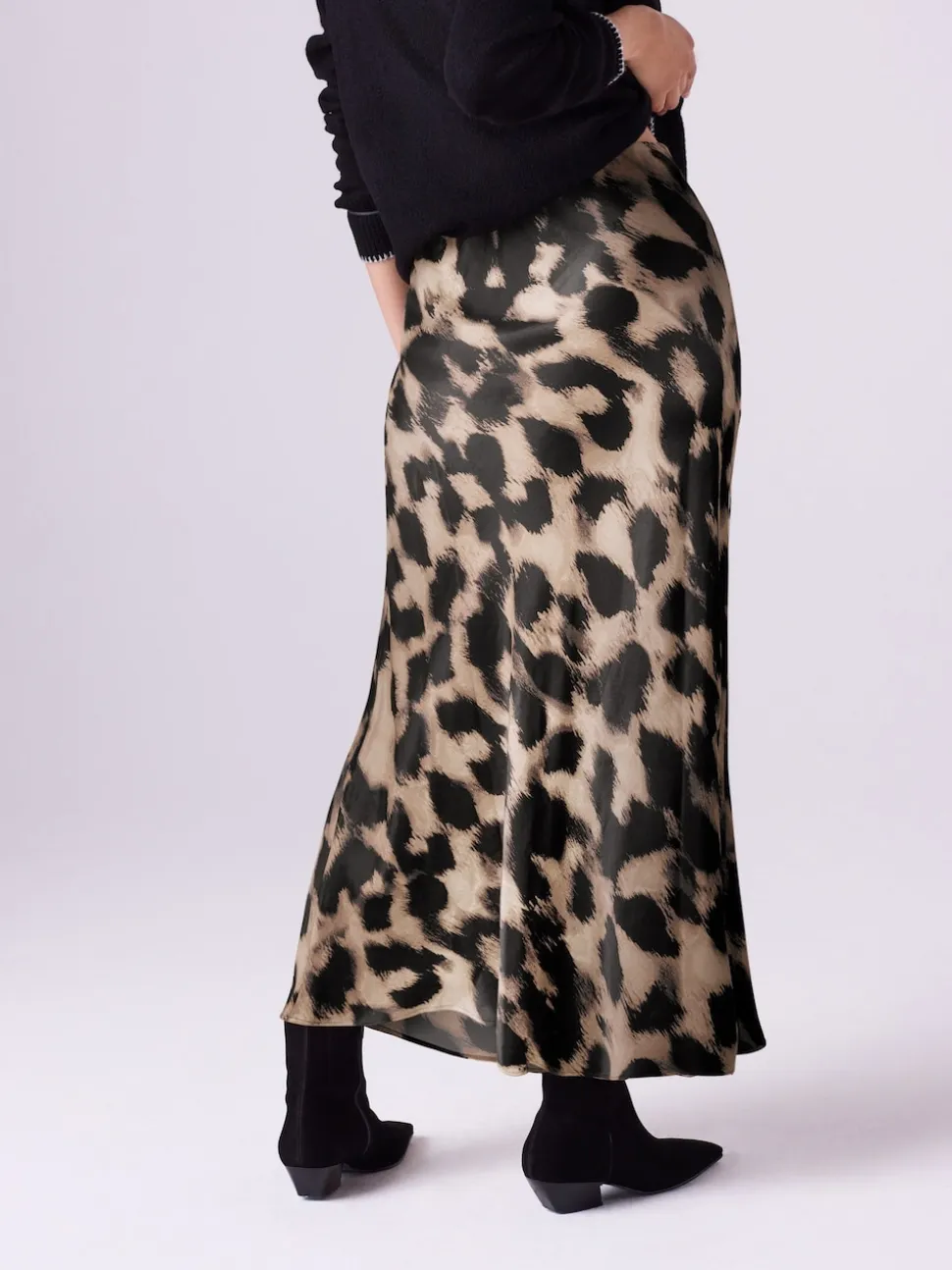 Imprimé animal - Maternité Satin Maxi Jupes