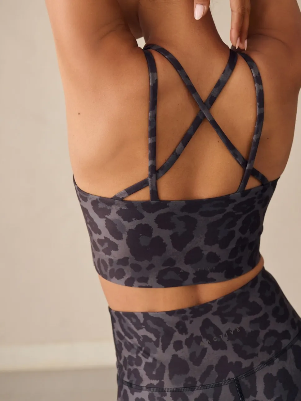 Imprimé animal - Soutien-gorge de sport Active croisé à double bride