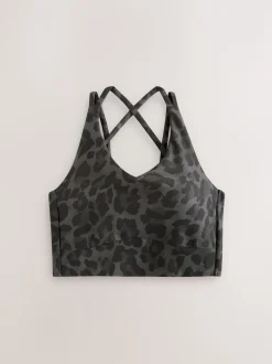 Imprimé animal - Soutien-gorge de sport Active croisé à double bride