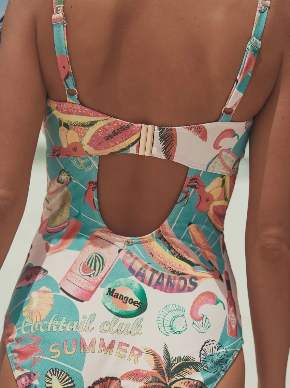 Imprimé Conversational - Maillot de bain DD+ à armatures avec contrôle du ventre