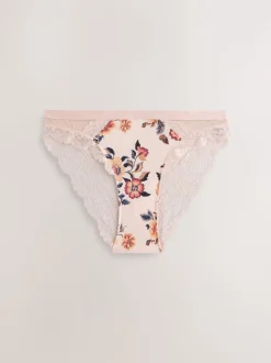 Imprimé crème/bleu marine - Culottes