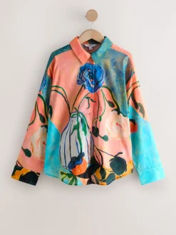 Imprimé Elizabeth Power Artist - Chemise décontractée Manche longue en coton léger